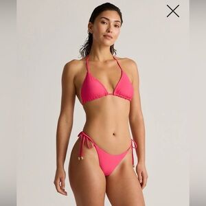 Pink Triangle Body Glove Bikini Set
